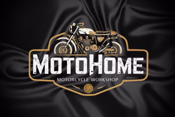 Professional motorcycle mechanic working on bike repair at MotoHome workshop